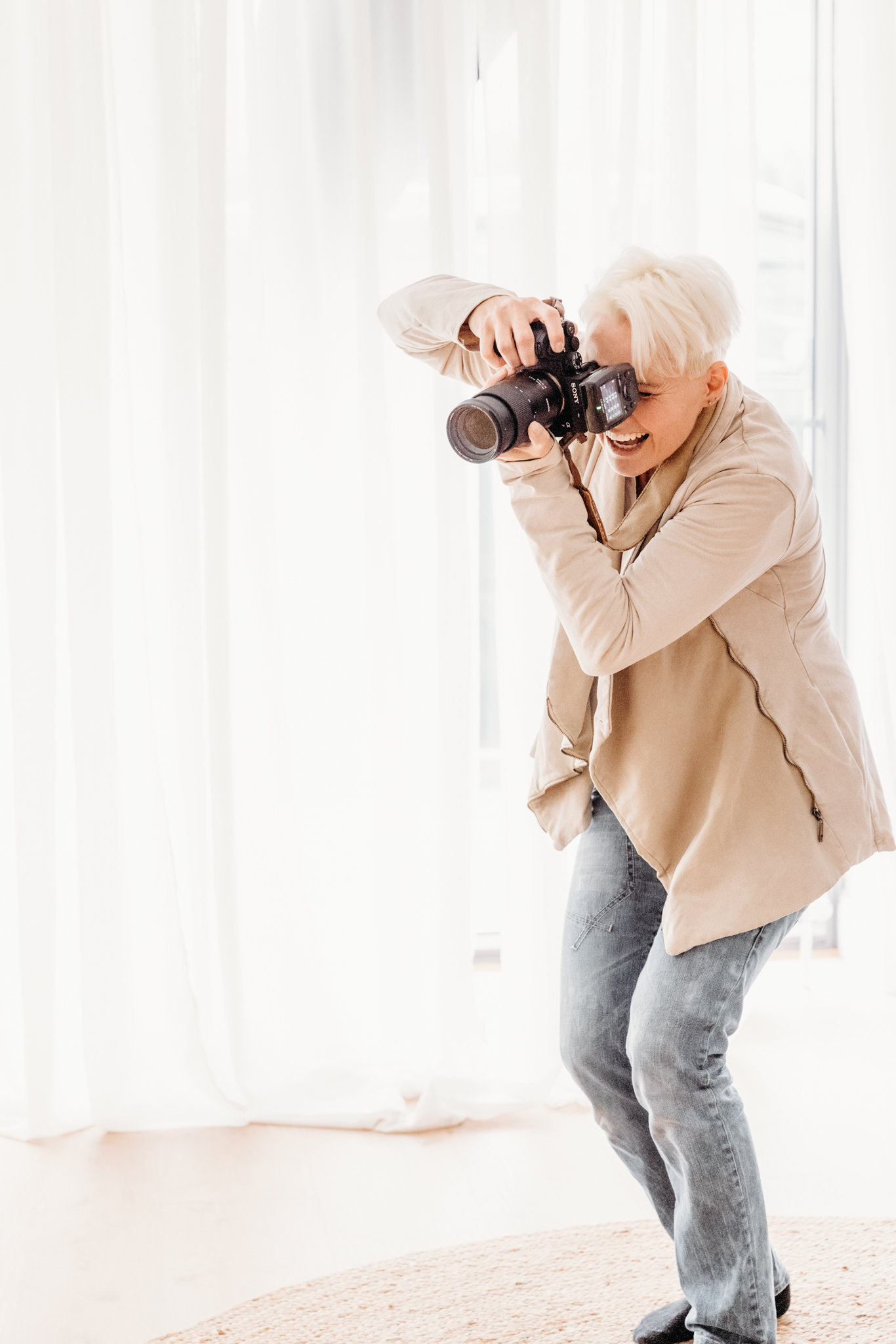 Kathrin Schierl Familienfotografie München Kathrin Schierl beim Fotografieren