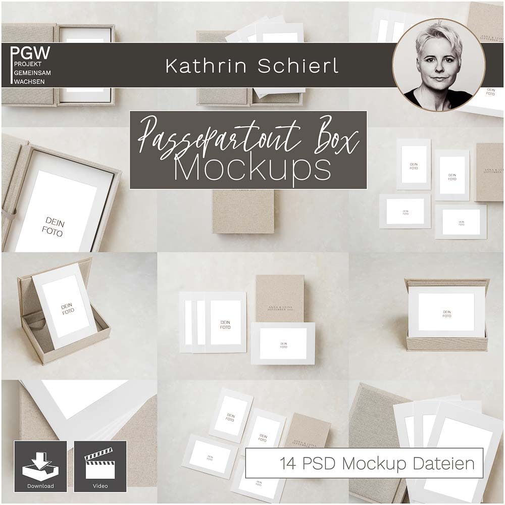 Mockup Passepartout-Box